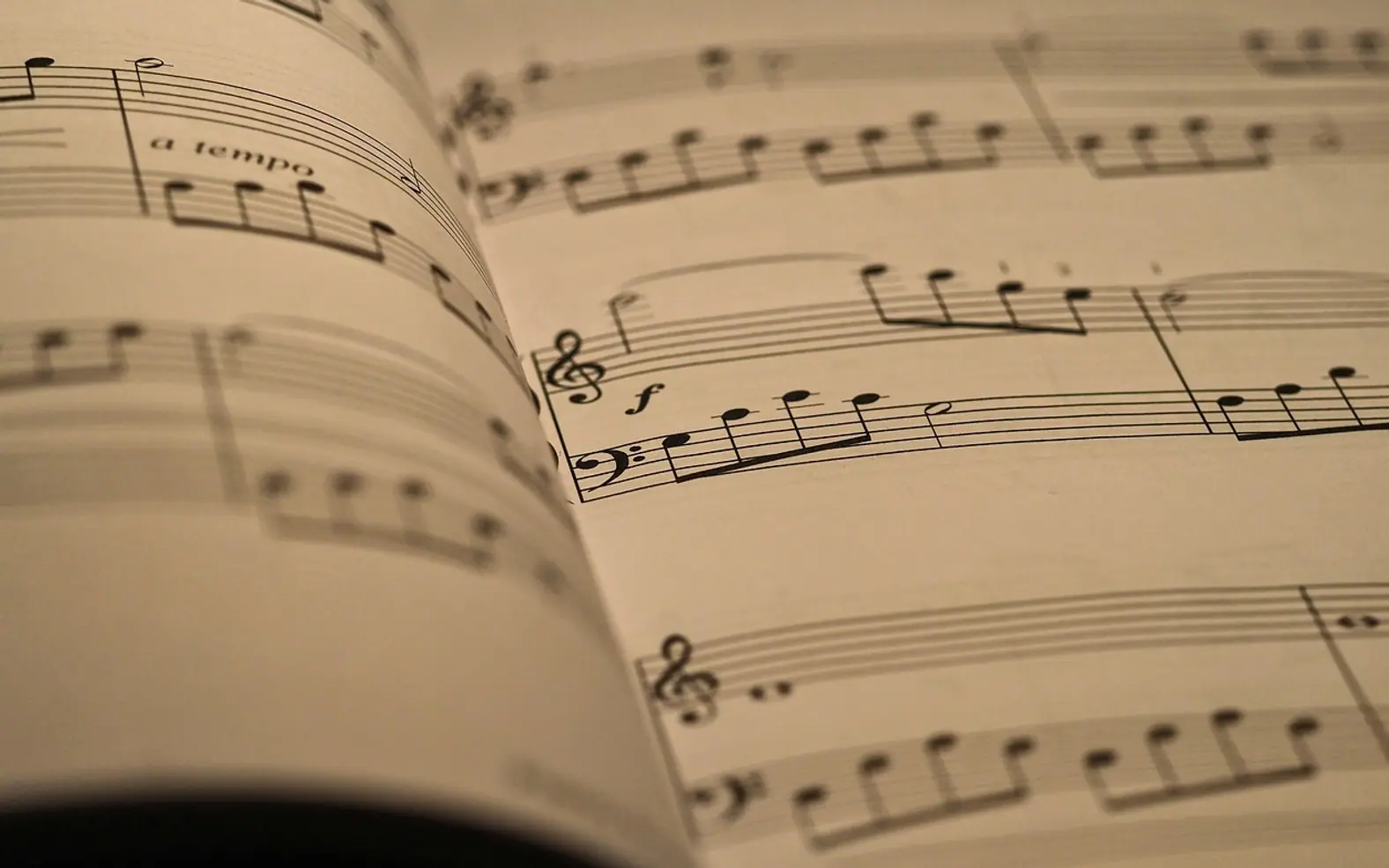 Sheet music, piano and music